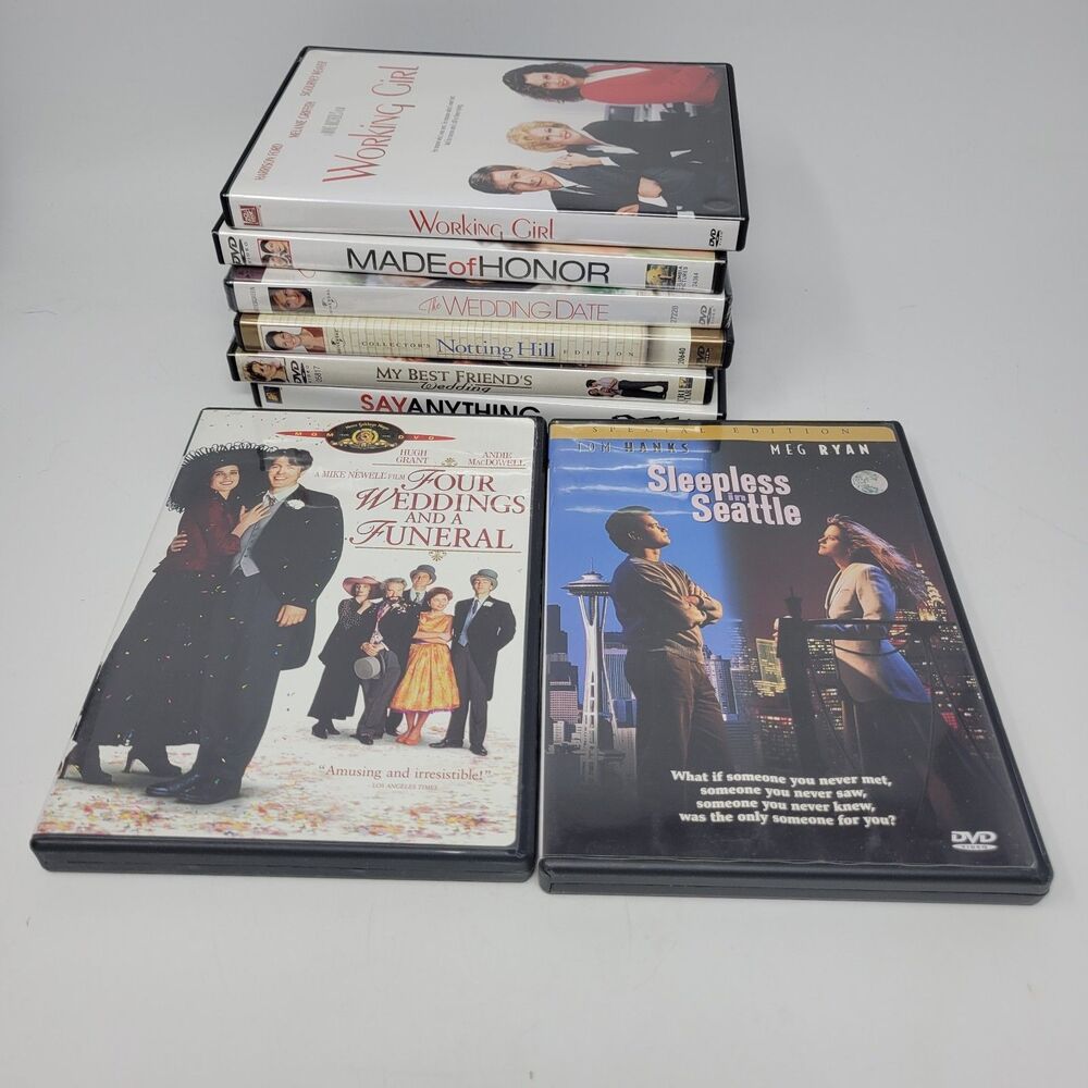 Rom-Com DVD Lot 8 Sleepless In Seattle Notting Hill Say Anything Comedy Dating